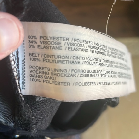 MNG by Mango NWOT Trouser Black Pants Clasp Closure Size 4 - Picture 9 of 9